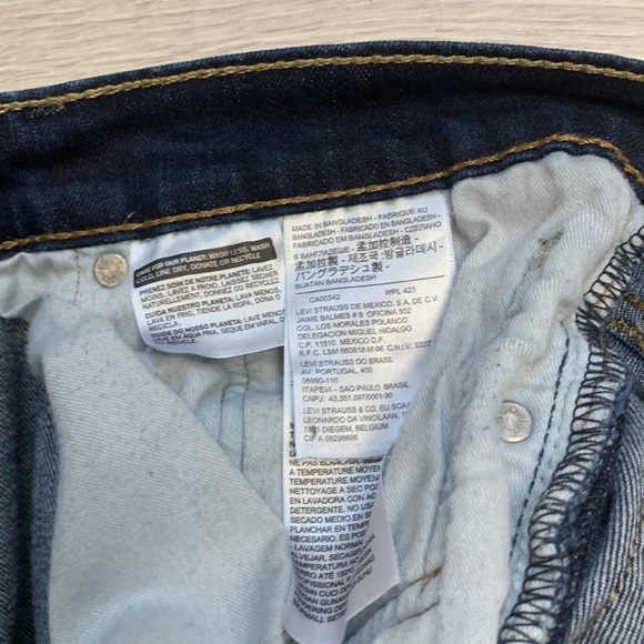 Levi’s Dark Wash 511 Red Tab Men’s Jeans 34 x 30 - Picture 5 of 7